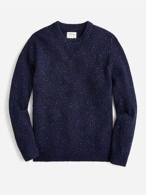 J. Crew Men's Navy Irish Donegal wool sweater